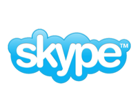 Logotyp för Skype